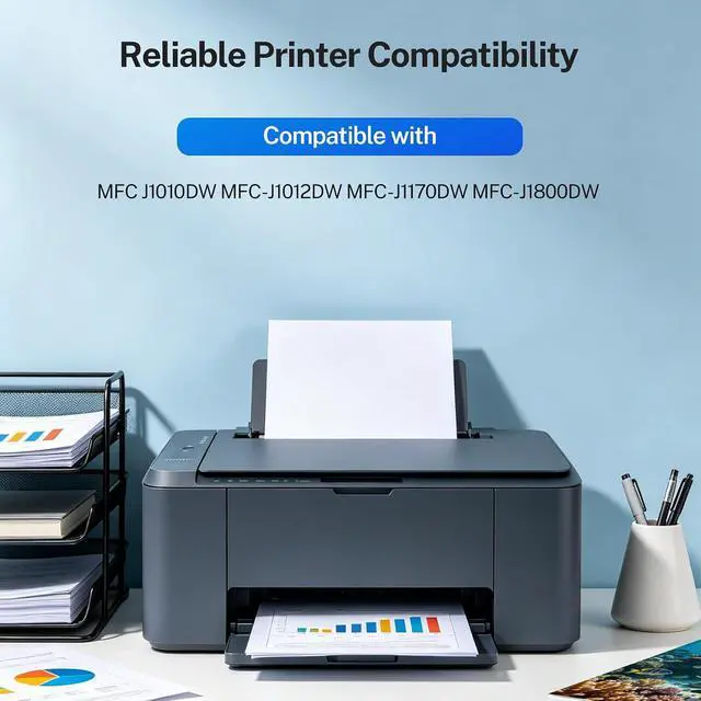 Alt view image 2 of 7 - LC401XL Ink Cartridges Replacement for Brother, High Yield Compatible Ink Cartridge Value Pack for MFC-J1012DW MFC-J1170DW MFC-J1800DW Printers, 4 Black 2 Cyan 2 Magenta 2 Yellow, 10 Pack