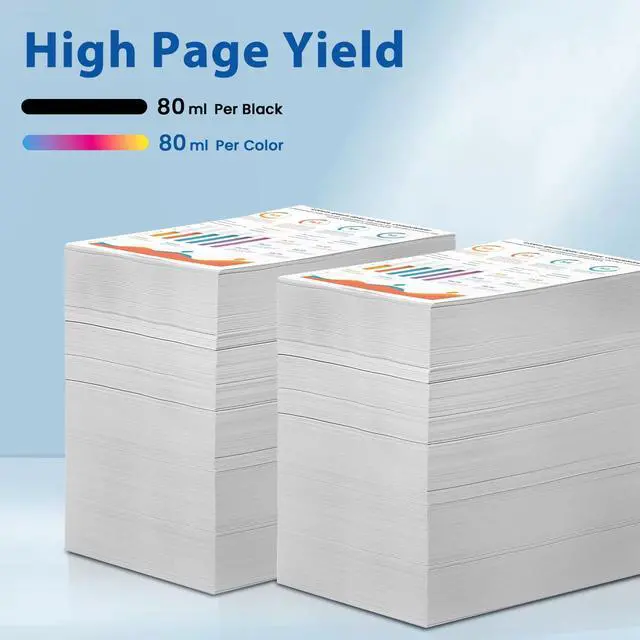 Alt view image 3 of 7 - T580 Ink Cartridge with New Chip Remanufactured Pro 3800 3880 Printer Ink