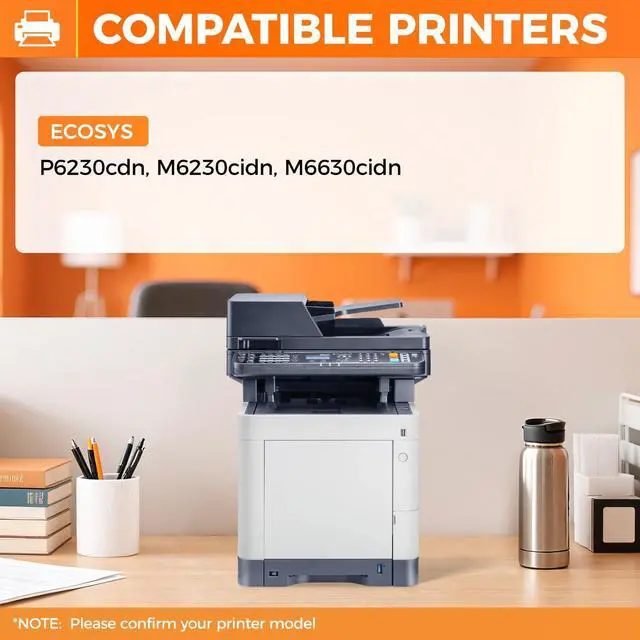 Alt view image 2 of 6 - TK-5272 TK5272 Toner Cartridge 4-Pack High Yield Replacement for Kyocera TK-5272K TK-5272C TK-5272M TK-5272Y Compatible with ECOSYS P6230cdn M6230cidn M6630cidn Printers Ink Black Cyan Magenta Yellow