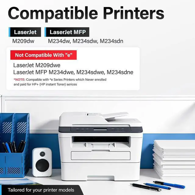 Alt view image 2 of 7 - 134A Black Toner Cartridge 2-Pack with chip Compatible Replacement for HP 134A 134X W1340A W1340X Toner Works with HP LaserJet MFP M234dw M234sdw M209dw Laser Printer M234dwe M234sdwe M234sdne M209dwe