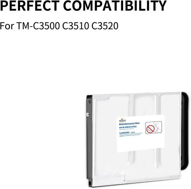 Alt view image 2 of 7 - MS.R TM-C3500 Maintenance Box SJMB3500 C33S020580 Replacement for TM-C3500 TM-C3510 TM-C3520 Lable Printer(2 Pack)