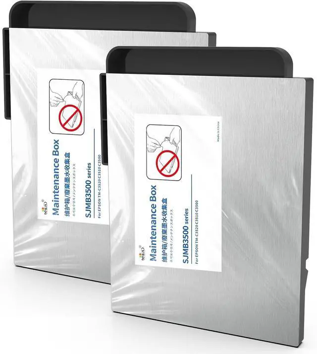Main image of MS.R TM-C3500 Maintenance Box SJMB3500 C33S020580 Replacement for TM-C3500 TM-C3510 TM-C3520 Lable Printer(2 Pack)