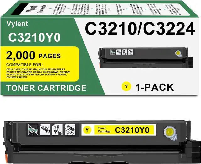 Main image of Vylent C3210Y0 C3210 Yellow Toner Cartridge High Yield for C3224 1-Pack