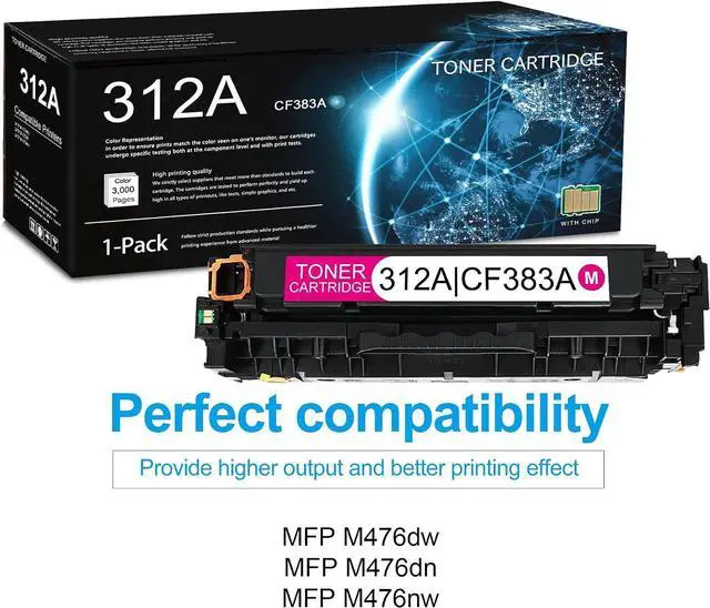 Alt view image 2 of 7 - 1 Pack 312A Magenta Toner Cartridge (with Chip)