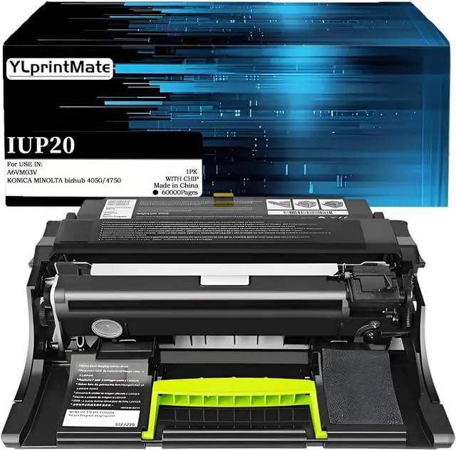 Main image of IUP20 Imaging Unit IUP-20 A6VM03V Compatible with KONICA MINOLTA bizhub 4050 4750 High Yield 60,000 Pages Black Drum Unit (1-Pack)