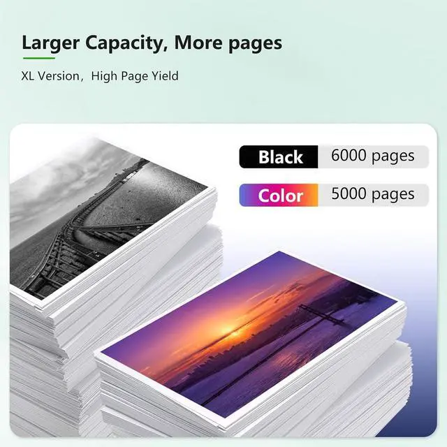 Alt view image 3 of 5 - LC406XL Ink Cartridges for Brother Printer 4 Pack