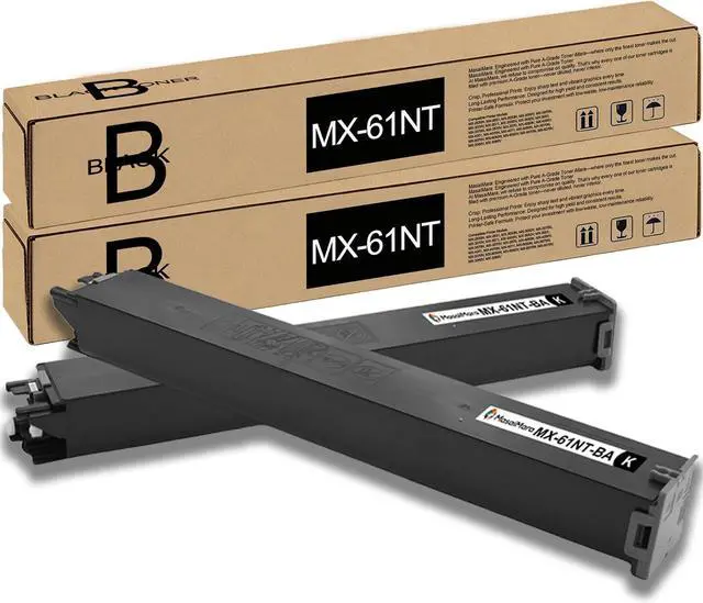 Main image of MasaiMara MX-61NTBA MX-61NT MX61NT MX-61NT-BA Black Compatible Toner Cartridges for Sharp MX-2630N MX-3050N MX-3070N MX-3550N MX-4050N MX-5050N MX-6050N MX-6070N MX-3070V Printers