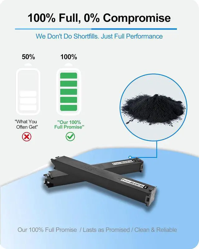 Alt view image 3 of 7 - MasaiMara MX-61NTBA MX-61NT MX61NT MX-61NT-BA Black Compatible Toner Cartridges for Sharp MX-2630N MX-3050N MX-3070N MX-3550N MX-4050N MX-5050N MX-6050N MX-6070N MX-3070V Printers