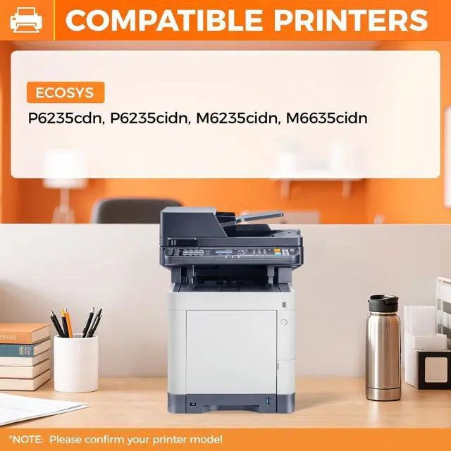 Alt view image 2 of 6 - TK5282 TK-5282 Toner Cartridges 4-Pack High Yield Replacement for Kyocera TK-5282 TK-5282C TK-5282M TK-5282Y Compatible with ECOSYS P6235cdn P6235cidn M6235cidn M6635cidn Laser Printer Ink Black Color