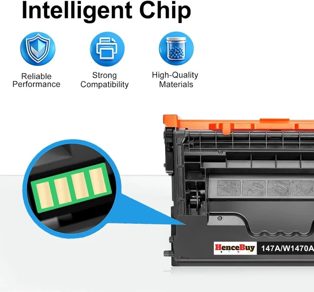 Alt view image 4 of 7 - 147A Black Toner Cartridge 2-Pack High Yield with Chip