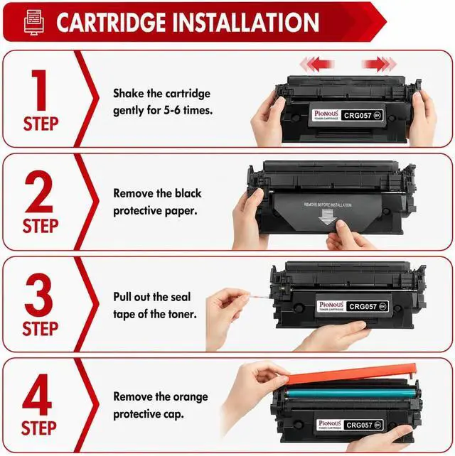 Alt view image 7 of 7 - 057H High Yield Toner Cartridge Replacement for Canon 057 CRG-057H