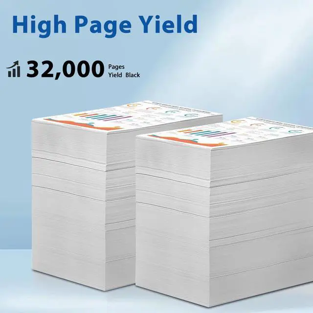 Alt view image 3 of 6 - W9030 W9030MC Black Toner Cartridge with New Chip High Yield E67550 Toner