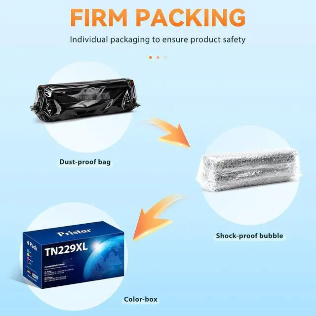 Alt view image 7 of 7 - TN229XL TN229 Toner Cartridges for Brother MFC-L3780CDW HL-L3280CDW Printer