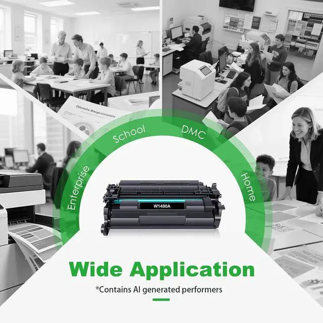 Alt view image 7 of 7 - Remanufactured 148A Black Toner Cartridge Replacement for HP 148A 148X W1480A W1480X for Laser Jet Pro MFP 4101fdw 4001n 4001dn 4001dw 4101fdn Printer(2 Pack)
