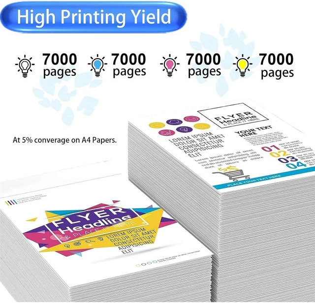 Alt view image 3 of 7 - CS431 Toner Cartridge Compatible for Lexmark CS431 20N0X10 20N0X20 20N0X30 20N0X40 Toner Cartridge for Lexmark CS431dw CX431adw Printers 1 Set