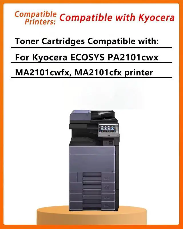 Alt view image 3 of 7 - TK5492 Toner Cartridge Compatible for Kyocera TK-5492 Toner Compatible for Kyocera ECOSYS PA2101cwx PA2101cx MA2101cwfx MA2101cfx Printer (Black Cyan Magenta Yellow) 4 Pack