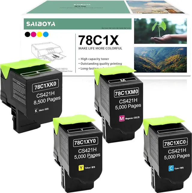 Main image of Extra High Yield 78C1X 78C1XK0 78C1XC0 78C1XM0 78C1XY0 Toner Cartridges