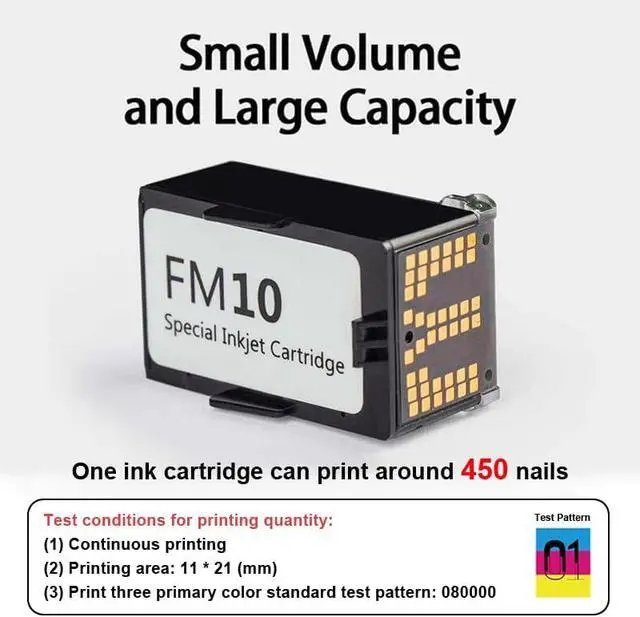Alt view image 7 of 7 - M1 Nail Art Machine Dedicated Cartridge, Print Count Between 450~600. Fast Printing Within 30 Seconds.