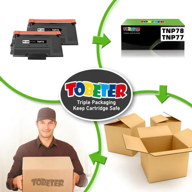 Alt view image 6 of 7 - TNP-78 TNP78 Toner Cartridge Compatible for Konica TNP-78 TNP-77 Toner for Minolta bizhub 4020i 5020i Printer Toner ACF0030, 2-Pack TNP78 Toner Black, 12,000 Pages High Yield