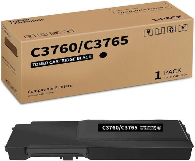 Main image of Caelum C3760/C3765 High Yield Black 1 Pack Toner Cartridge Replacement for DELL 331-8432 Compatible with C3760dn C3760n C3765dnf Printer
