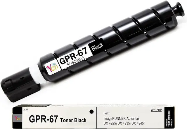 Main image of GPR67 GPR-67 GPR 67 Black Toner Cartridge 1 Pack Compatible with Canon GPR-67 ImageRUNNER Advance DX 4925i DX 4935i DX 4945i Printer 5745C003AA, 44500 Pages