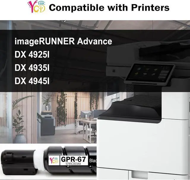 Alt view image 2 of 7 - GPR67 GPR-67 GPR 67 Black Toner Cartridge 1 Pack Compatible with Canon GPR-67 ImageRUNNER Advance DX 4925i DX 4935i DX 4945i Printer 5745C003AA, 44500 Pages