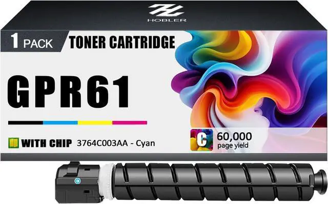 Main image of GPR61 Toner Cartridges Compatible for Canon GPR-61 3764C003AA Cyan Toner Cartridge Work for Canon ImageRunner Advance DX C5840i C5850i C5860i C5870i