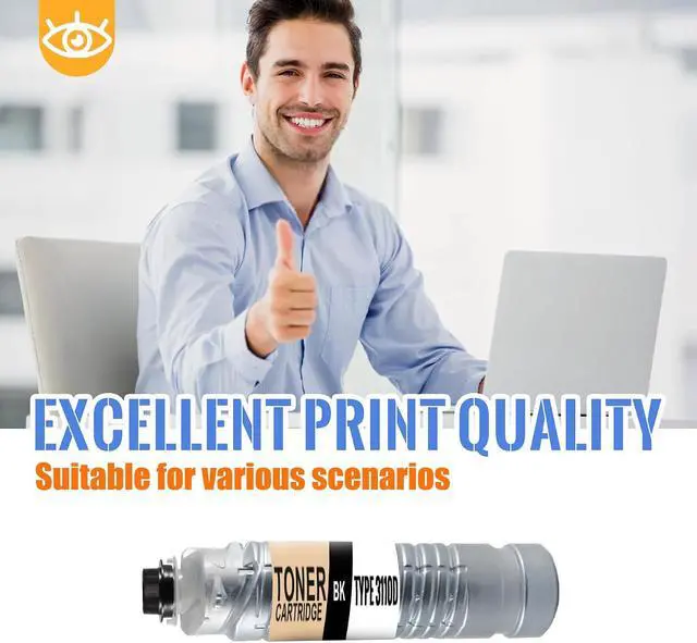 Alt view image 6 of 6 - 2 Pack Type 3110D Black Toner Cartridge