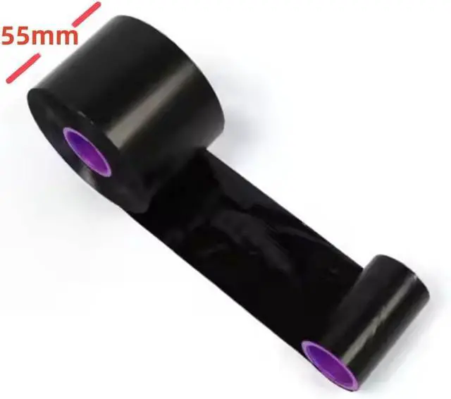 Alt view image 2 of 7 - Black Wax Resin General/Premium Grade TTO Thermal Transfer Ribbon Near Edge for Printers Food Packaging Date Printing. (55mm*600m Ink Out 2 Rolls)