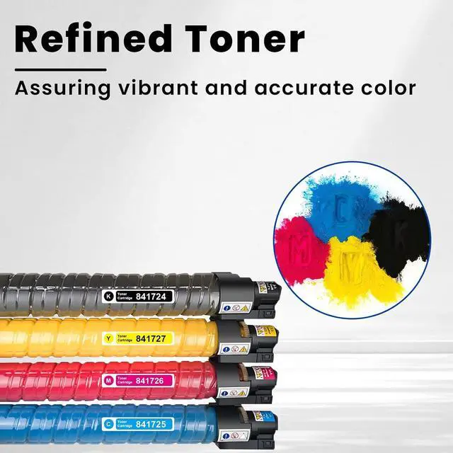 Alt view image 4 of 7 - Vylent MP C300 C400 C401 Toner Cartridge High Yield for Aficio Savin Series