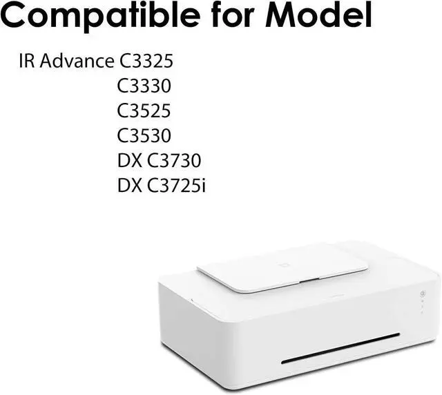 Alt view image 2 of 5 - Remanufactured GPR-53 GPR53 GPR 53 Toner Cartridge Works for ImageRUNNER Advance C3325 C3330 C3525 C3530 DX C3730 DX C3725i Printers (4-Pack)
