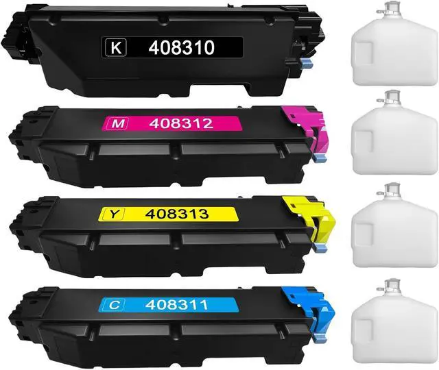 Alt view image 2 of 7 - P C600 PC600 Toner Cartridges Set Replacement for Ricoh Savin Lanier P C600 PC600 Printer Ink 408310 408311 408312 408313 Toner Cartridge 4-Pack Black Cyan Magenta Yellow