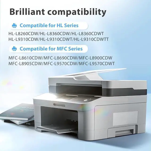 Alt view image 2 of 6 - TN433C Toner High Yield Replacement for Brother TN-433C Cyan 1-Pack
