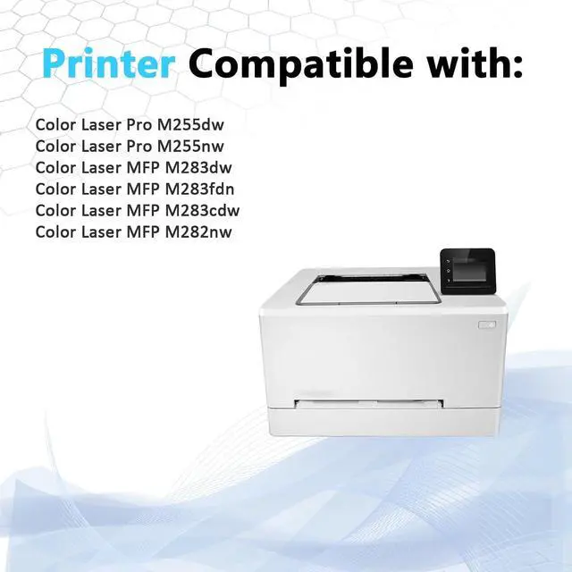 Alt view image 2 of 6 - 207A W2210A W2211A W2212A W2213A High Capacity Remanufactured Toner Cartridge Replacement forHP Color LaserJet Pro M255dw M255nw MFP M282nw M283fdn M283fdw Printers (4 Pack 1BK/1C/1M/1Y)