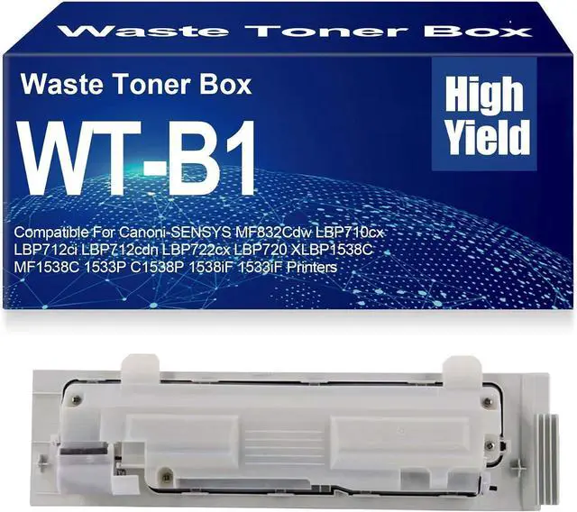 Main image of Compatible WT-B1 Waste Toner Cartridge Box Container for Canon-SENSYS MF832Cdw LBP710cx LBP712cdn LBP722cx LBP720 XLBP1538C MF1538C 1533P C1538P 1538iF 1533iF Printers,WTB1-1PC
