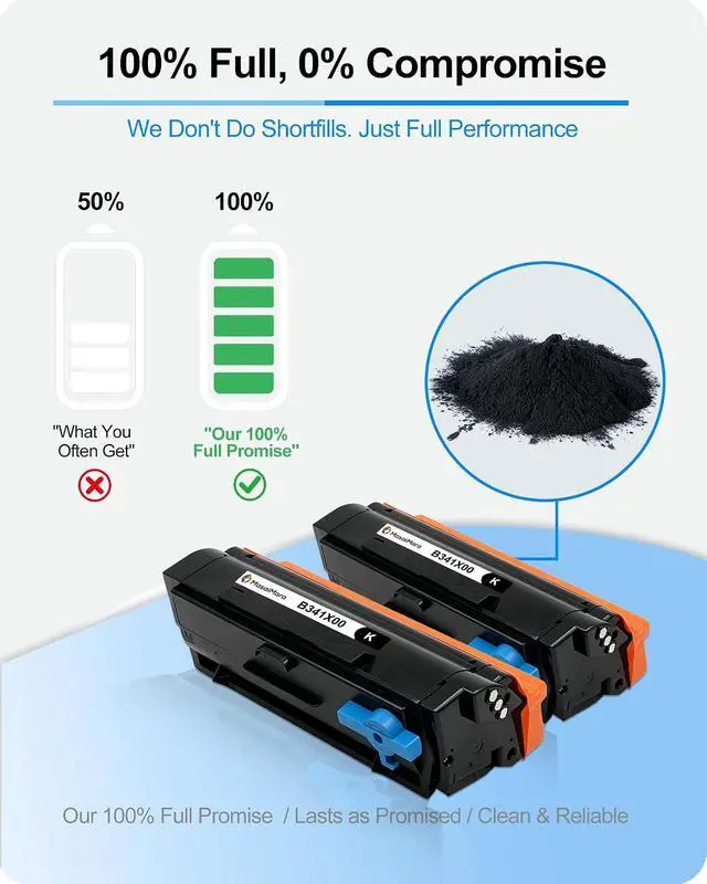 Alt view image 5 of 7 - MasaiMara B341X00 Extra High Capacity Compatible Black Toner Cartridges Replacement for Lexmark MB3442i MB3442adw B3442dw MB3442 B3442 Printers (2-Pack)