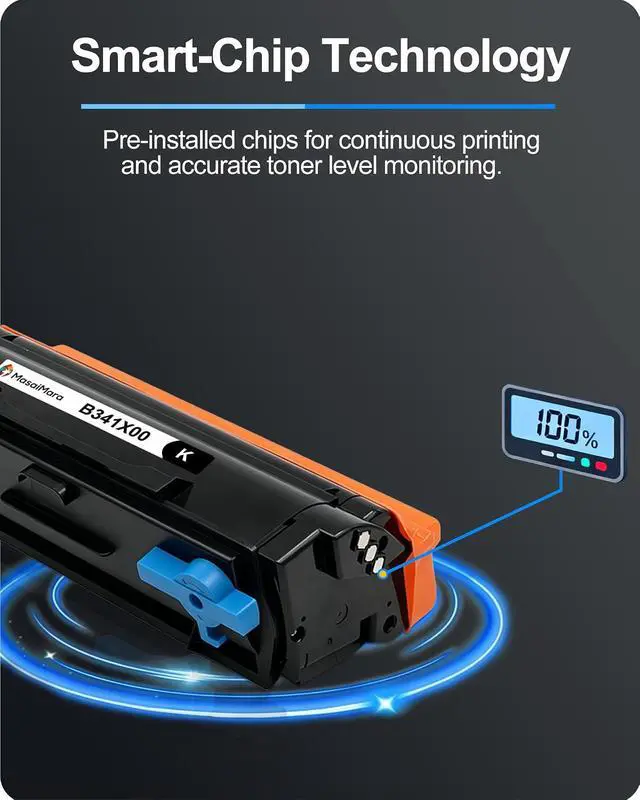 Alt view image 7 of 7 - MasaiMara B341X00 Extra High Capacity Compatible Black Toner Cartridges Replacement for Lexmark MB3442i MB3442adw B3442dw MB3442 B3442 Printers (2-Pack)