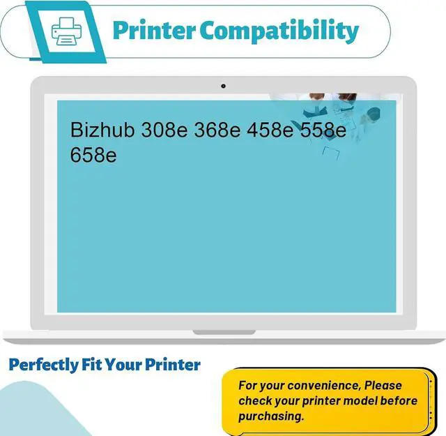 Alt view image 2 of 7 - Compatible for Konica Minolta WX-106 Waste Toner Box Replacement Use for Bizhub 308e 368e 458e 558e 658e Printer (1Pack)