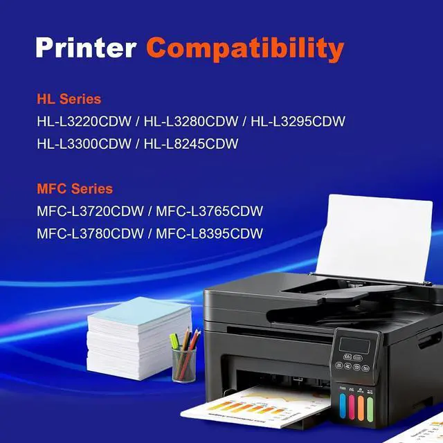 Alt view image 2 of 7 - TN229XL TN229 Toner Cartridge Replacement for Brother TN 229XL TN229 XL High Yield to Work with MFC-L3780CDW HL-L3280CDW HL-L3300CDW MFC-L3720CDW HL-L3220CDW Printer, 4-Pack