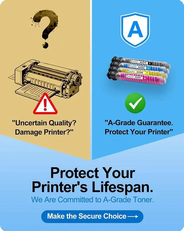 Alt view image 2 of 7 - MasaiMara IM C4500 IM C5500 IM C6000 842279 842282 842281 842280 Compatible Toner Cartridges Replacement for Ricoh Savin Lanier IM C4500 IM C5500 IM C6000 Printer (Black Cyan Magenta Yellow, 4-Pack)