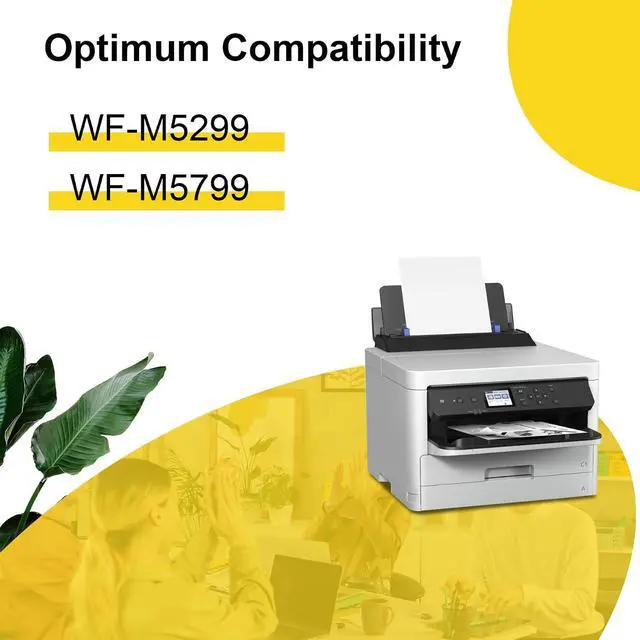 Alt view image 3 of 6 - Remanufactured M02120 Standard Capacity Black Ink Cartridge M02 Replacement for Workforce Pro WF-M5799 WF-M5299 (2 Pack)