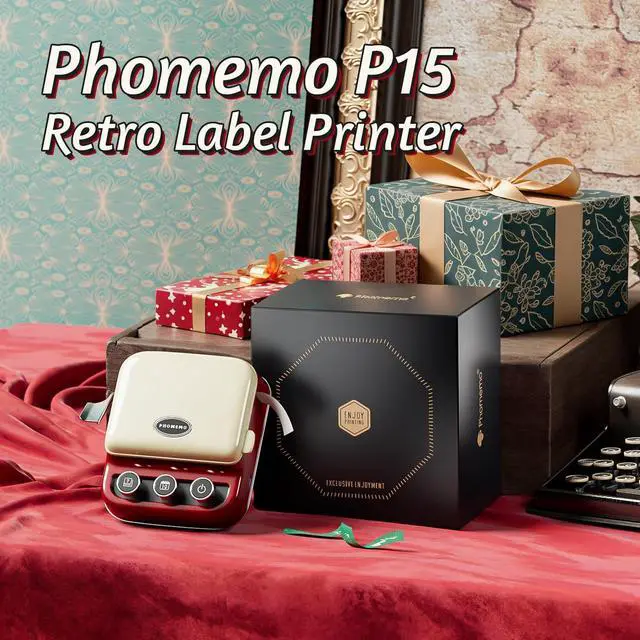 Alt view image 4 of 7 - Phomemo P15 Ribbon Printer, Mini Bluetooth Portable Small Label Maker