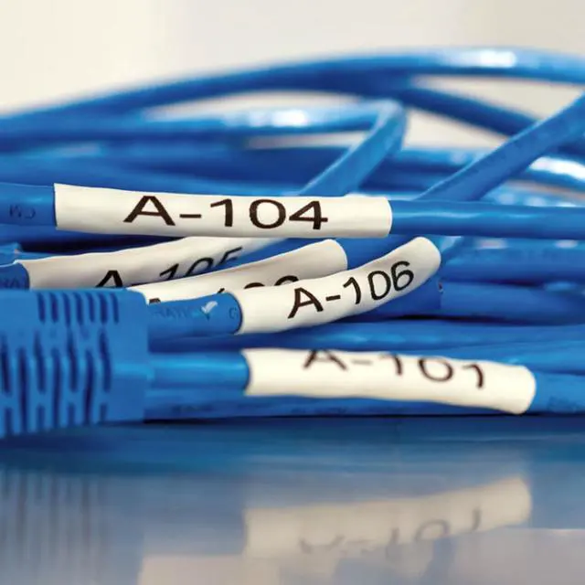Alt view image 6 of 7 - 6Pack HSe241 Heat Shrink Tube Label Compatible with Brother PTouch 17.7mm