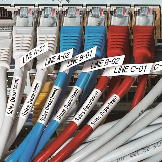 Alt view image 7 of 7 - 6Pack HSe241 Heat Shrink Tube Label Compatible with Brother PTouch 17.7mm