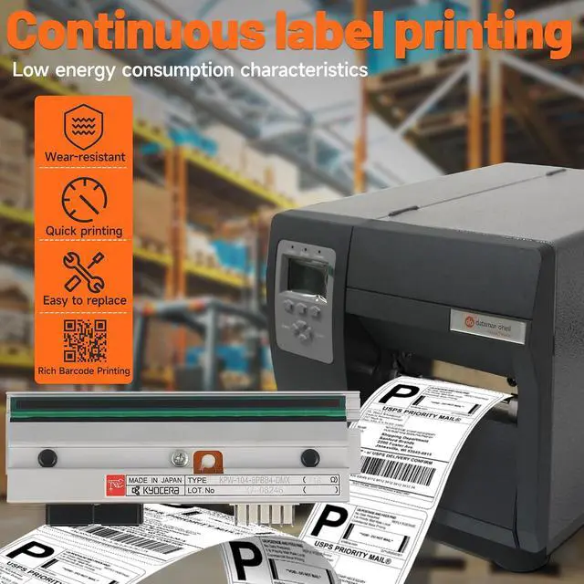 Alt view image 3 of 7 - GETPARTS PHD20-2278-01 New Printhead for Datamax-O'Neil I-4212E Mark II Thermal Label Printer 203dpi Genuine