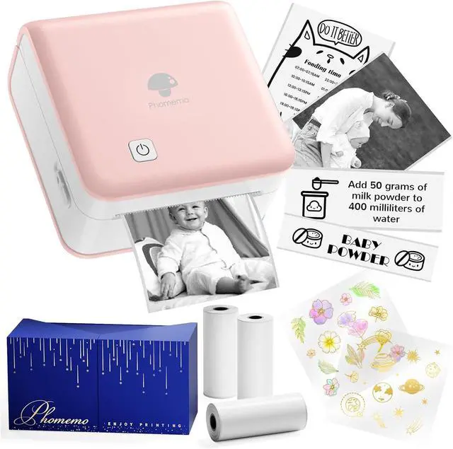 Main image of Phomemo Mini Printer Sticker Maker, Mini Thermal Sticker Printer P2S