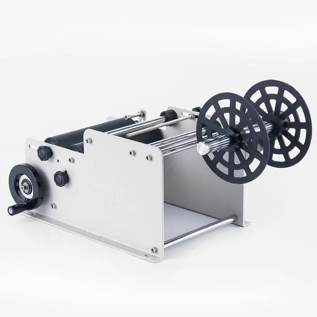 Alt view image 5 of 6 - Manual Round Labeling Machine, Bottle Label Applicator for Round Bottles(White)