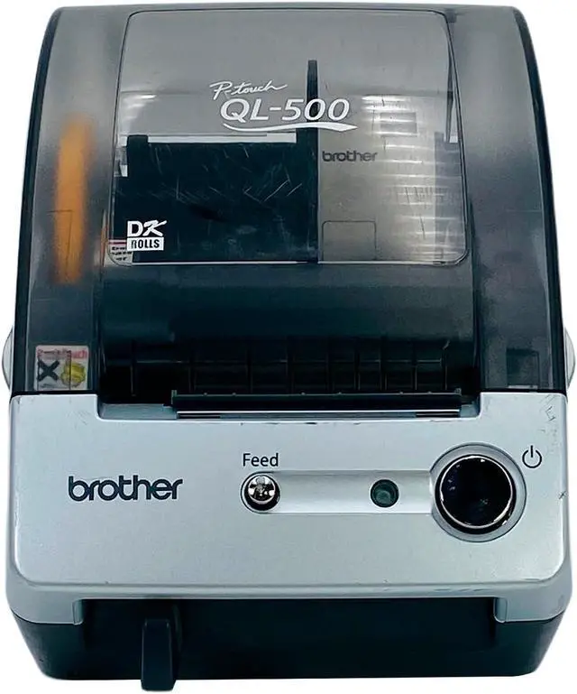 Alt view image 6 of 7 - Brother P-Touch QL-500 Direct Thermal Label Printer USB 300 dpi