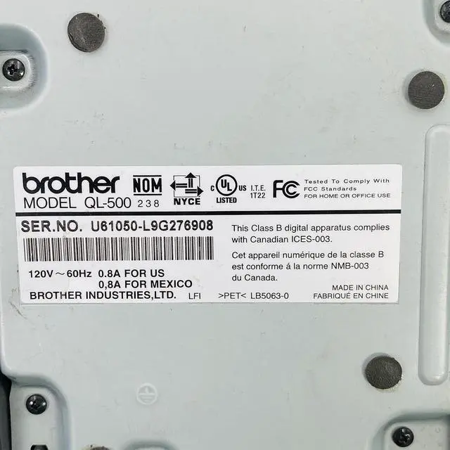 Alt view image 2 of 7 - Brother P-Touch QL-500 Direct Thermal Label Printer USB 300 dpi