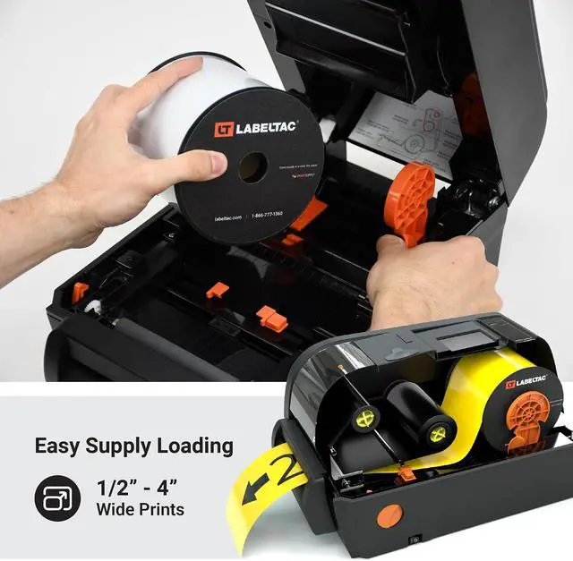 Alt view image 6 of 6 - LT4/LTPX Vinyl Labeling Supply (Yellow, 1in x 150ft)